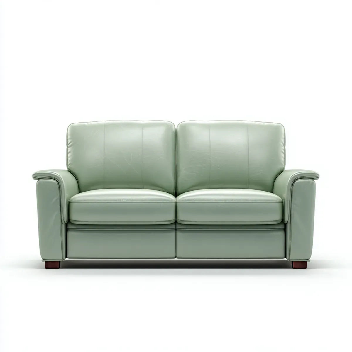 2-Sitzer Sofa Pastellgrün 160 x 88 x 88 cm PU-Kunstleder Rechteckig
