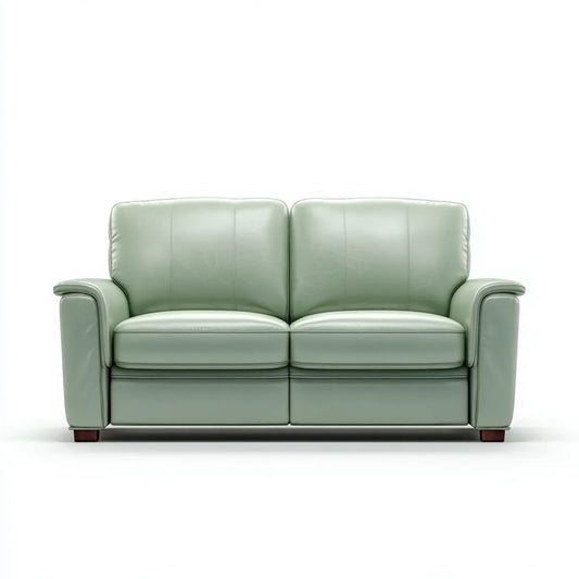 2-Sitzer Sofa Pastellgrün 160 x 88 x 88 cm PU-Kunstleder Rechteckig